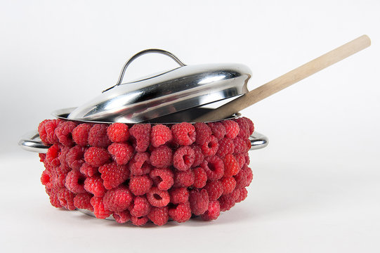 Himbeeren-Kochtopf