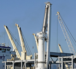 Obraz premium crane ship
