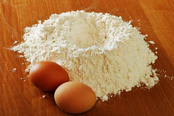 In kitchen.