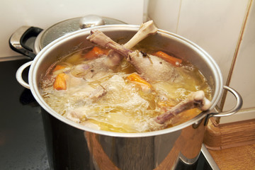 Gänsekeule / Gänsefond kochen