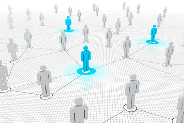 Schlüsselfiguren in einem Netzwerk