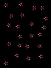 Fototapeta na wymiar Firework Snowflakes