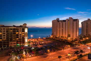 sunset of clearwater at tampa florida