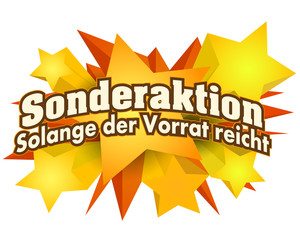 Sonderaktion - Solange der Vorrat reicht