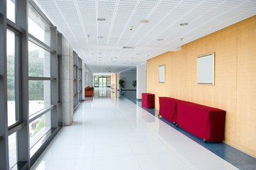 corridor of the office building