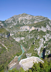am berühmten Canyon du Verdon in Frankreich