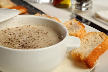 Mushroom porcini soup
