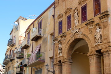 Fassaden in Cefalu