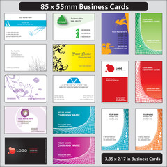 85x55mm business cards