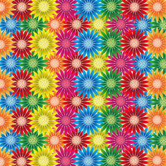 Dazzlingly colorful flower backgrounds.