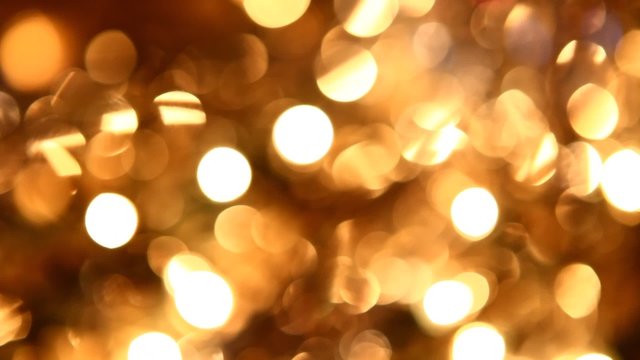golden twinkle lights background