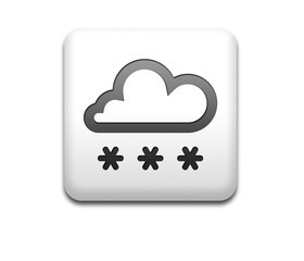 Boton cuadrado blanco simbolo nevada