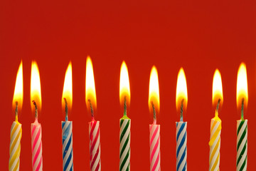 Brennende Kerzen