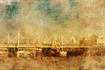 Charing Cross bridge im Antikstil