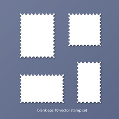 blank vector stamp set