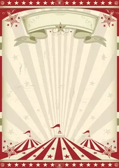 Stickers pour porte Poster vintage cirque d& 39 époque