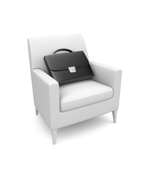 Chair with briefcase