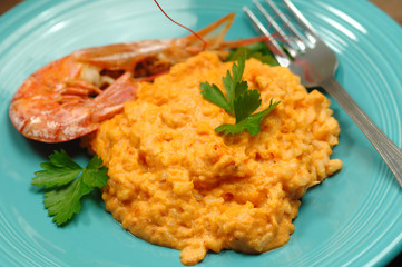 Risotto crema di scampi