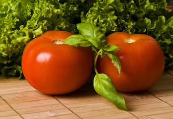 Pomidory i sałata