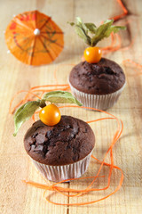 muffins mit physalis