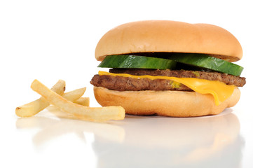 Cheeseburger and Fries