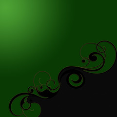 Hintergrund Ornament grün