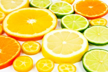 Crédence de cuisine en plexiglas Tranches de fruits Vitamines