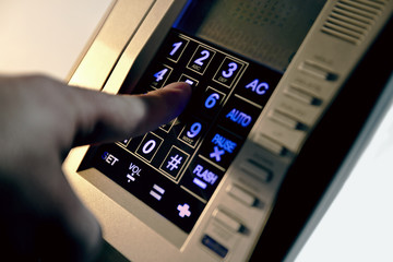 Dialing Number - Touchscreen keypad - obrazy, fototapety, plakaty