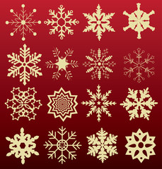 Obraz na płótnie Canvas vector snowflakes
