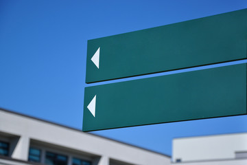 Empty road sign