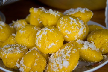 Thai sugarpalm cake