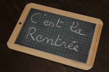 Fototapeta premium Ardoise - c'est la rentrée