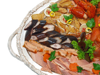 fish and seafood platter