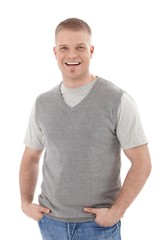 Obraz premium Laughing university student