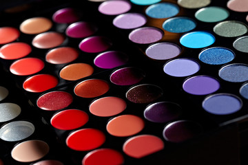 Make-up colorful eyeshadow palettes