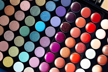 Make-up colorful eyeshadow palettes