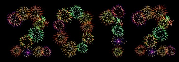 Fototapeta premium [I] 2012 fireworks