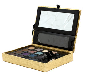 Gold makeup box