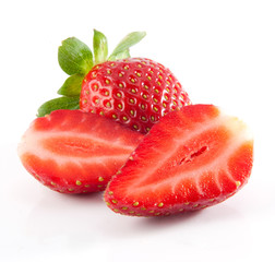 isolated strawberry