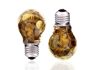 Pair traditional glass bulb and energy savings