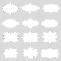 Set of vector frames