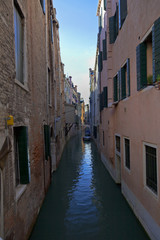 late afternoon on a canal in Venice