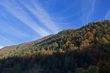 Italian hills in the fall