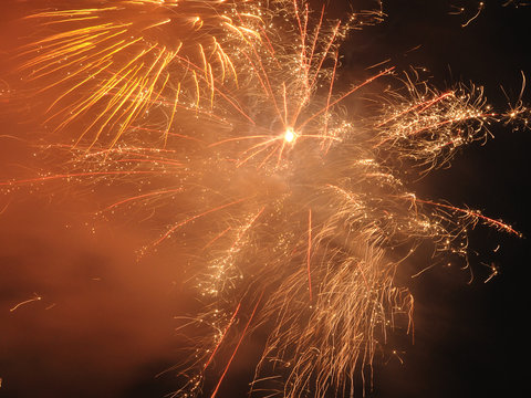 New Year night salute