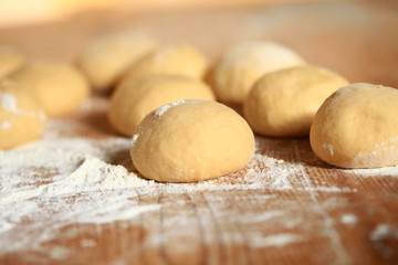Preparations in the kitchen for a nice meal
