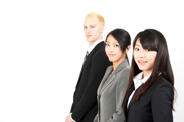 business team standing