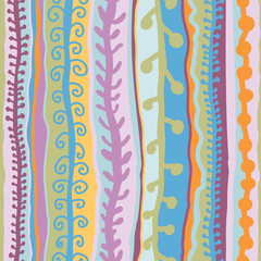 multicoloured striped seamless pattern