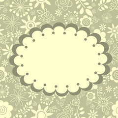 floral greeting card