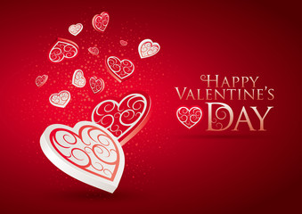 Naklejka premium Valentine's Day Love