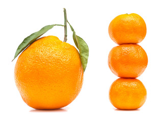 Fototapeta na wymiar Podwójne Pomarańczowy Rozmiar